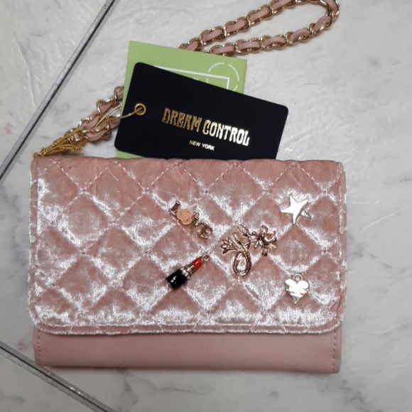 Dream Control Handbags - DREAM CONTROL Wallet Wristlet Blush Champagne Pink